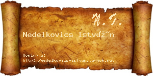 Nedelkovics István névjegykártya