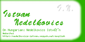 istvan nedelkovics business card